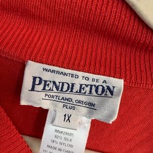 Red pendelton sweater(plus size)